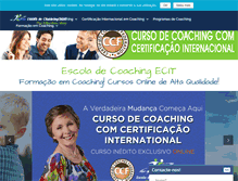 Tablet Screenshot of escoladecoaching.com